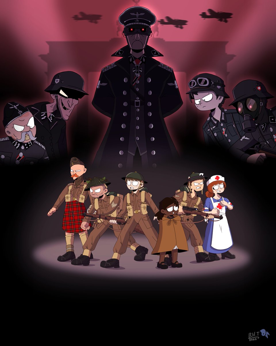 BlueHelmetToons's tweet photo. Disclaimer: for story telling purposes. I don't support N@zi Ideology.
V for Victory: Rise of evil
poster concept
#bhtvforvictory #ww2 #1940s #worldwar2 #ww2history #ww2art #ww2soldier #ww2german #ww2germany #poster #posterdesign #posterart #posterconcept #bluehelmetoc #oc https://t.co/EYL1q6VqT5