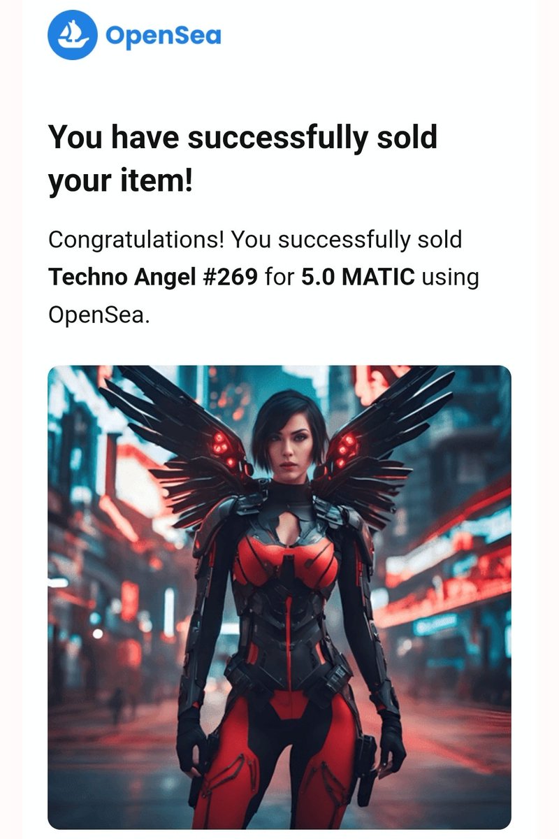 DvisionsNFT's tweet photo. ✨ SOLD ✨
Thank you dear @Futur_verse for collecting 2 more #TechnoAngels your support always makes me happy 😊
Please fam, follow this awesome artist and generous collector and know his incredible artworks 👇
https://t.co/lmuLDH0HQY https://t.co/fMfoShlKHU