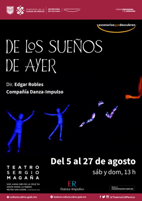 cotidianomexa's tweet photo. Todavía tenemos pases dobles para:
.
• De los sueños de ayer, sábado 1pm  #TeatroSergioMagaña
•No se apagarán mis cantos sábado 5pm #TeatroDelPueblo
• Jorge Buenfil. Sin cuenta... domingo 5pm #TeatroDelaCiudad   

Da RT, manda nombre y obra por DM https://t.co/lWyVZmFdGD