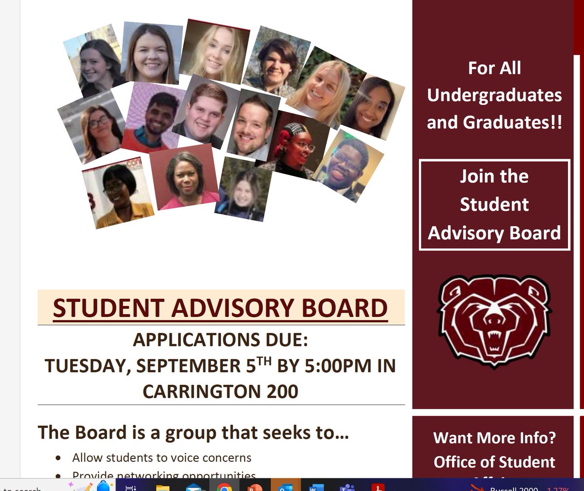 Dee Siscoe (@deesiscoe) on Twitter photo Applications for the Student Affairs Advisory Board are due Sept. 5th... consider applying! The SAB is a great way to share your thoughts, opinions, concerns... <a href="/mostatefsl/">Missouri State FSL</a> <a href="/MissouriState/">Missouri State</a> <a href="/MOStateLead/">MO State Lead</a> <a href="/_MSUCampusRec/">Campus Recreation</a> <a href="/MOStateSGA/">Missouri State SGA</a> <a href="/MOStateOSE/">Student Engagement</a> <a href="/MoStatePA/">MSU Public Affairs</a> Applications for the Student Affairs Advisory Board are due Sept. 5th... consider applying! The SAB is a great way to share your thoughts, opinions, concerns... <a href="/mostatefsl/">Missouri State FSL</a> <a href="/MissouriState/">Missouri State</a> <a href="/MOStateLead/">MO State Lead</a> <a href="/_MSUCampusRec/">Campus Recreation</a> <a href="/MOStateSGA/">Missouri State SGA</a> <a href="/MOStateOSE/">Student Engagement</a> <a href="/MoStatePA/">MSU Public Affairs</a>