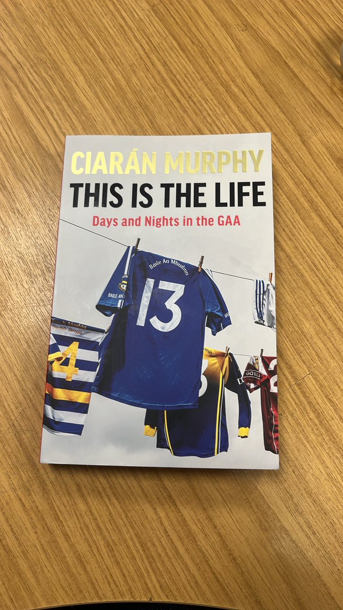 Tomasbooks's tweet photo. This by @saveciaranmurph is one of the best books I’ve ever read on the GAA. Buy it just for the few pages of Sean Brennan. A brilliant writer on top of just getting what the GAA means to people. One of the books of the year. https://t.co/c3kE1cZdVv