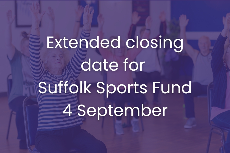 suffolkgiving's tweet photo. Extended deadline date for Suffolk Sports Fund - 4 September. 
Grants of up to £2,000 available to address inequalities in accessing sports participation. See full criteria and apply👇
https://t.co/az0wpAsRco
#funding #inequalities #grants #teamsuffolk https://t.co/mOUMR8hmte