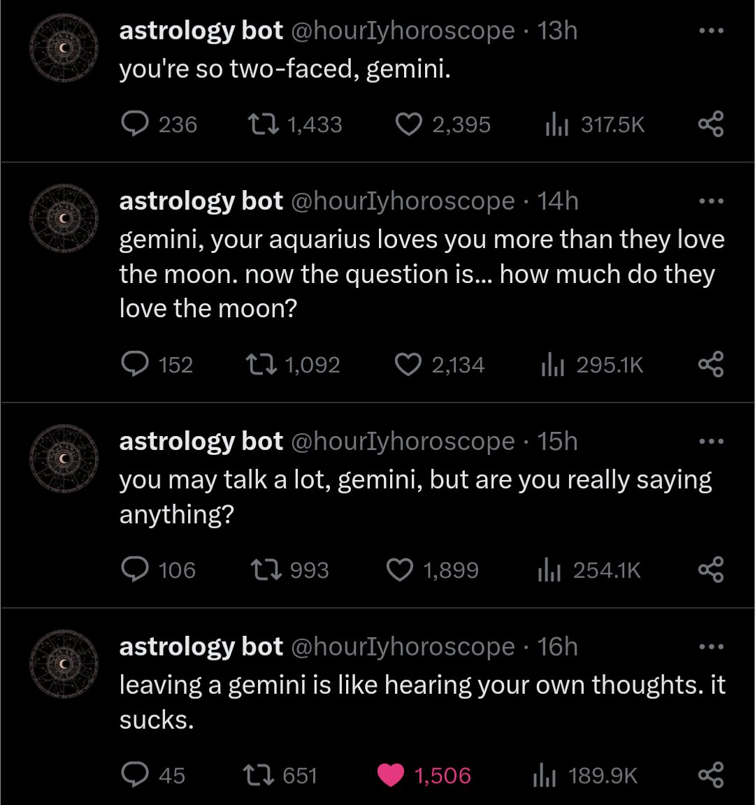 the1strenegade_'s tweet photo. 4 astro bot tweets in a row what is the universe trying to tell me https://t.co/fMkAes1gDX