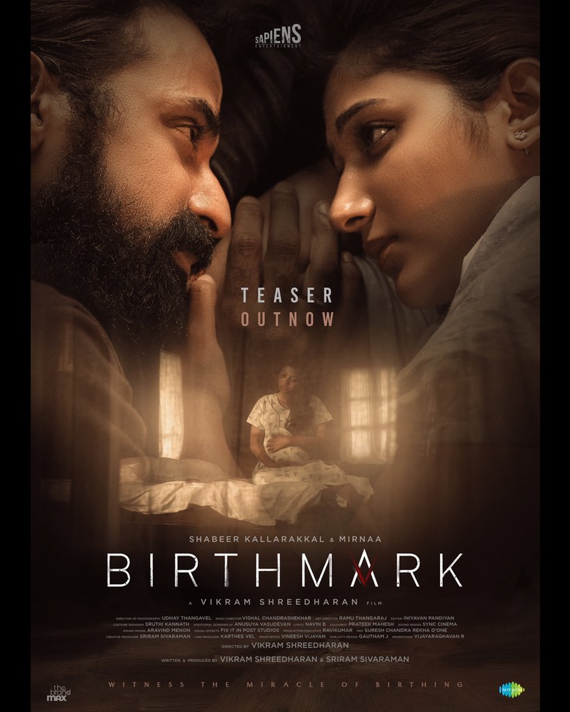 Teaser of the gripping mystery, and thriller, 'Birthmark' alongside @mirnaaofficial. youtu.be/n-xIGa1ij0E #WitnessTheMiracleOfBirthing #BirthMarkTamilFilm @Dir_Vikramshree @Composer_Vishal #SapiensEntertainment @Sriram_1709 #UdhayThangavel @Lyricist_NavinB @RamuThangraj