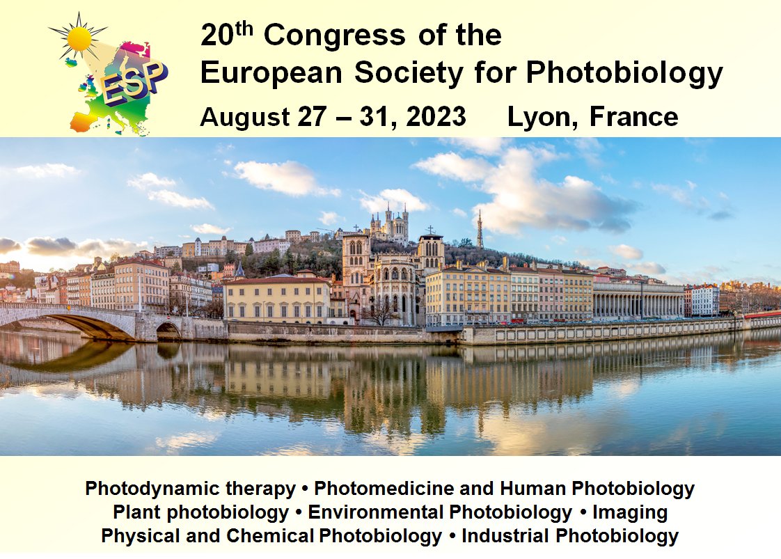 EurSocPhotobiol's tweet photo. We are all excited and look very much forward to attend the #ESP2023Lyon. We would like to thank the Local Organizing Committee, Chaired by Thierry Douki, for the fantastic effort. No pressure! Good luck and Welcome to Lyon! https://t.co/D7SXALOk4J https://t.co/chObSnGl1f