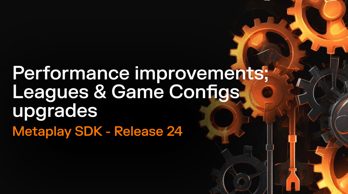 metaplay_tech's tweet photo. 💥 Metaplay Release 24 is here! 💥

The latest Metaplay SDK update is rolling out now and includes a whole host of performance, efficiency, and usability improvements, as well as upgrades to our Leagues and Game Configs features. 

➡️ Head to https://t.co/9zvTsaKhEE for more! https://t.co/9YqRETSQYI