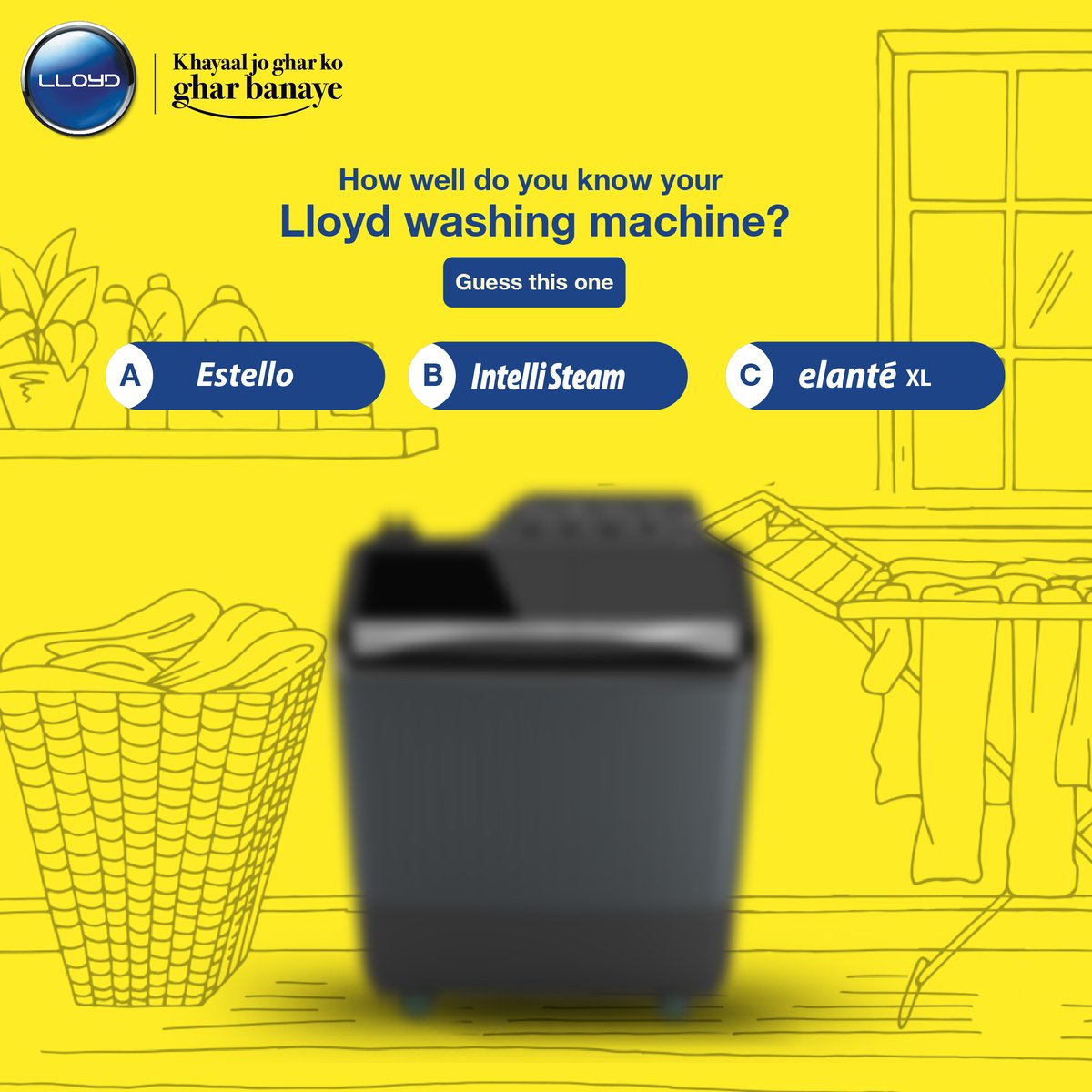 MyLloydIndia's tweet image. Put your memory to the test, guess the Lloyd washing machine in the post, and tell us how did you find out?

#Lloyd #KhayaalJoGharKoGharBanaye #LloydWashingMachine #washingmachine