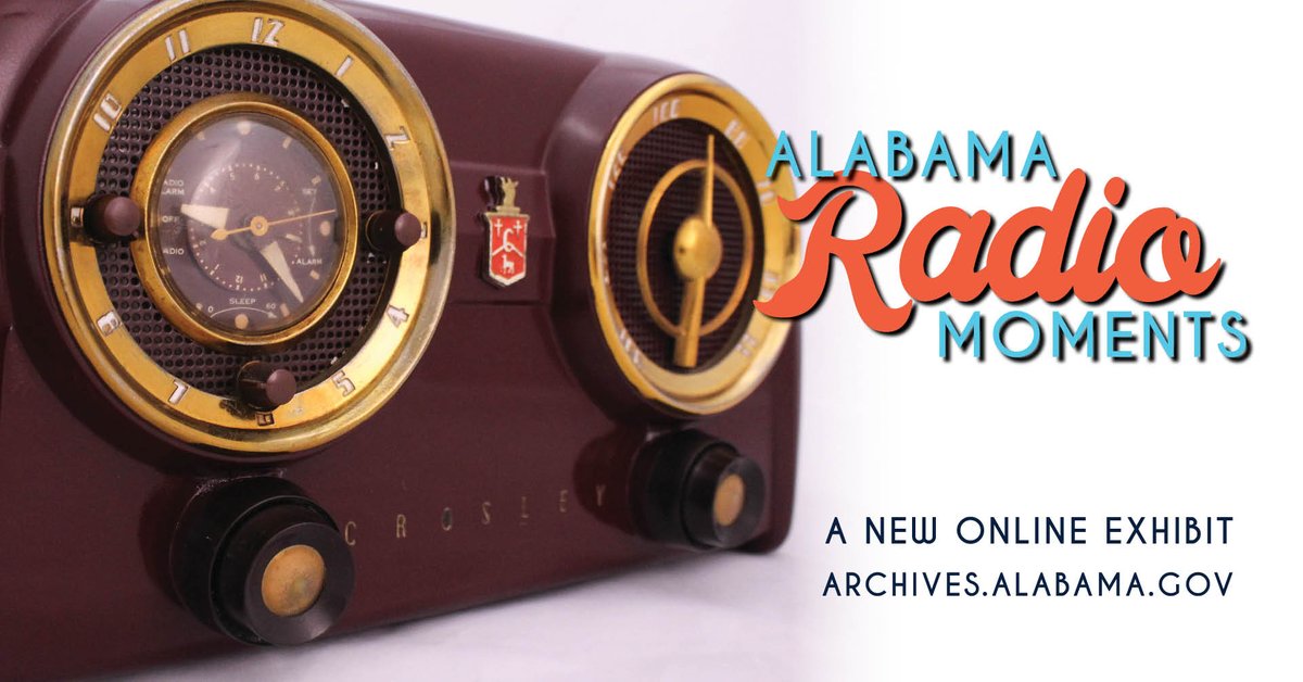 We are pleased to debut a new ONLINE exhibit, Alabama Radio Moments! This online experience features many of the radios loaned by the Alabama Historical Radio Society for the Museum of Alabama’s original exhibit of the same name. Explore here: archives.alabama.gov/visit/exhibits…