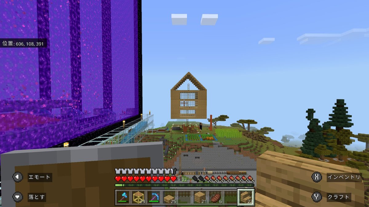 Y10094751's tweet photo. #Minecraft #マイクラ #マインクラフト #NintendoSwitch https://t.co/as39LlL93G