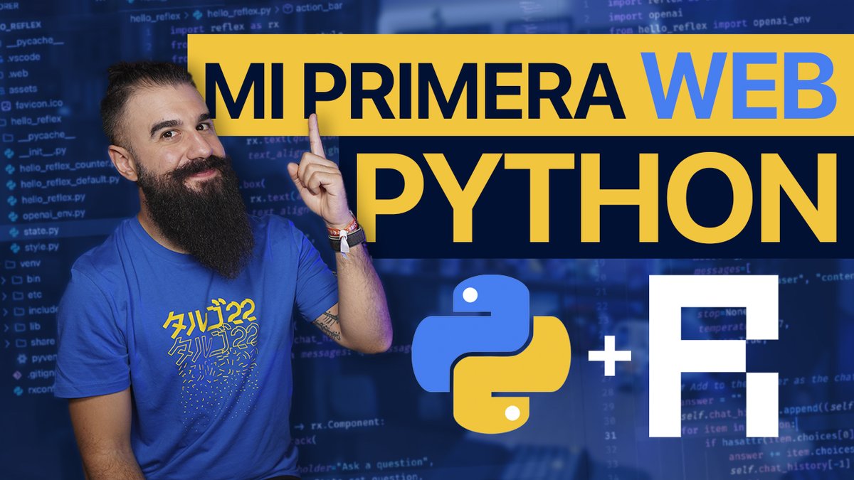MoureDev's tweet image. ¿Quieres aprender a crear webs con Python?

He creado esta clase de una 1h en la que desarrollamos nuestras 2 primeras webs desde cero usando sólo código Python.

🙏 Ayúdame a compartirlo si quieres que este tutorial acabe en un curso completo gratis.

▶️ youtu.be/2u7JlBEavx0