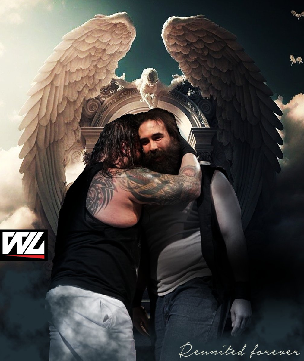 wrestlelamia's tweet photo. Bray Wyatt &amp; Brodie Lee, reunited in heaven forever😢💔 https://t.co/G0JonRMybX