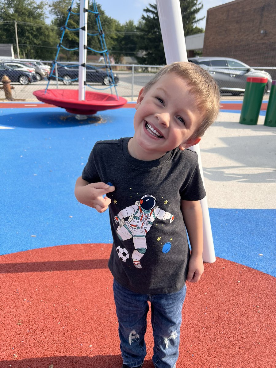 Check out this little Grissom Astro in his Astronaut shirt❤️🚀🧑🏼‍🚀🪐 #Astropride