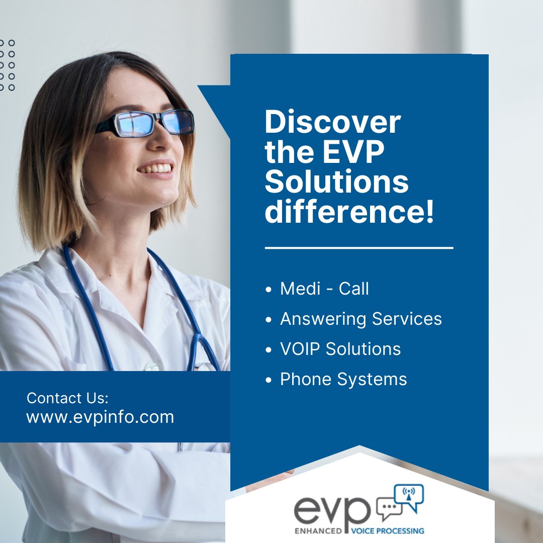 EVPComm's tweet image. Trusted by thousands of professionals, our team processes tens of thousands of patient calls weekly, ensuring efficient communication and exceptional patient care. Join us today!
evpinfo.com
#healthcaresolutions #enhancedvoiceprocessing #OptimizedOperations