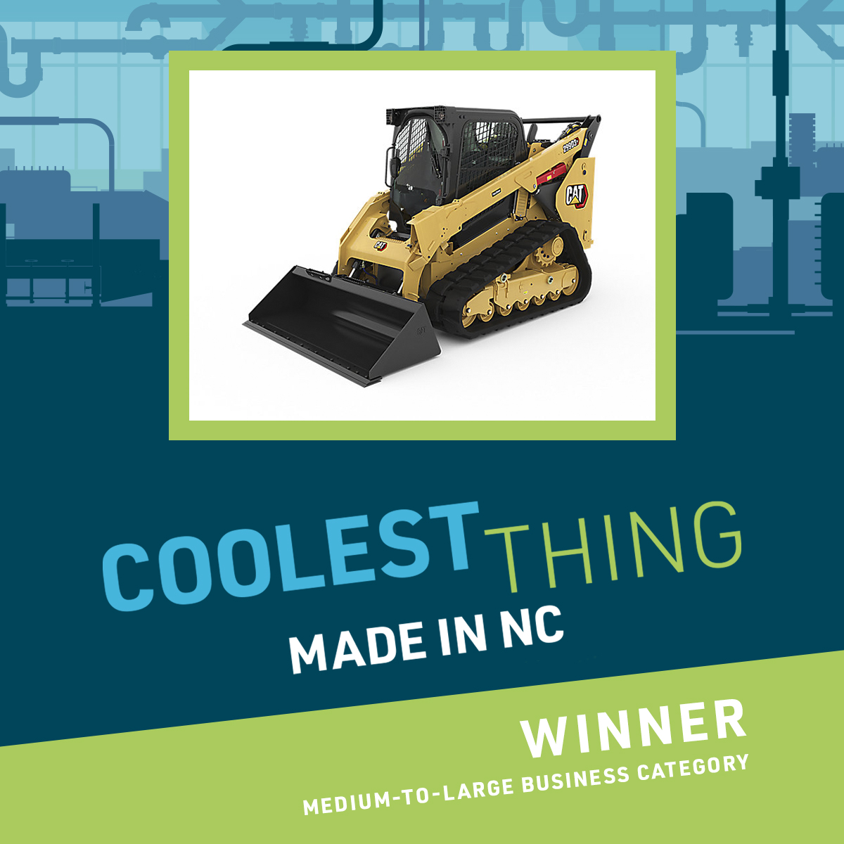 NCChamber's tweet image. Flashback Friday to last year&apos;s winners of the #CoolestThingMadeinNC: @CaterpillarInc  and @TheBeachBUB. Have you voted for your favorite 2023 nominee today? coolestthingmadeinnc.com