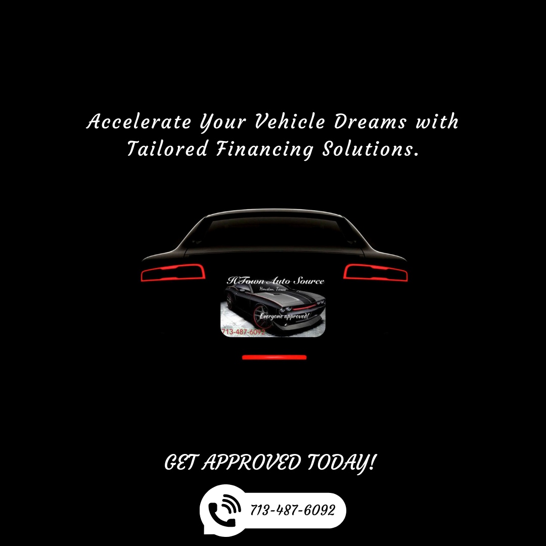 htownautosource's tweet image. Rev up your vehicle dreams with HTown Auto Source's tailored financing solutions! 🚗💨

Drive towards your goals with confidence.

#HTownAutoSource #TailoredFinancing #VehicleDreams