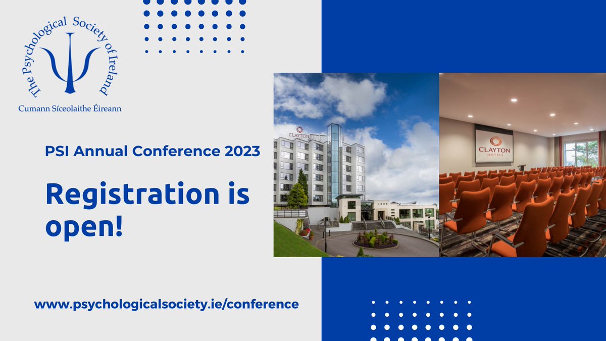Registration is now open for this year's PSI Annual Conference! Not only that, but the programme of presentations &amp; events is also available, so make sure to take a look at the schedule this weekend &amp; avail of early bird registration #PSIconf23 #MyPSI bit.ly/3OTe1Oo