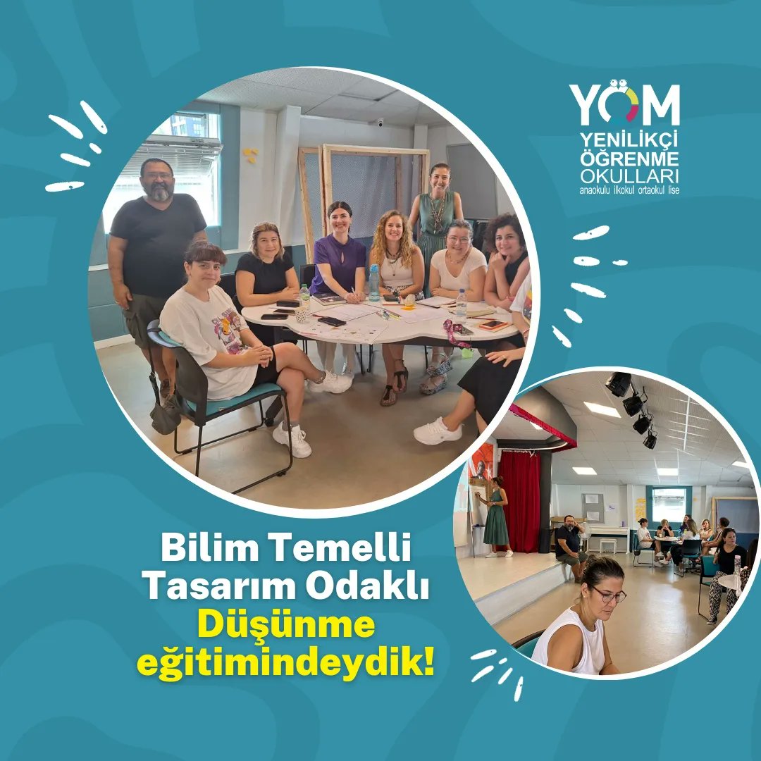 YÖM Ataşehir yerleşkemizde öğretmenlerimizle birlikte, bilim temelli Tasarım Odaklı Düşünme eğitimi gerçekleştirdik.🌟
Sevgili Göknur Karlı’ya ve Kayhan Karlı’ya kattıkları için teşekkür ederiz.🥰
#tasarimodaklidusunme #yomokullari