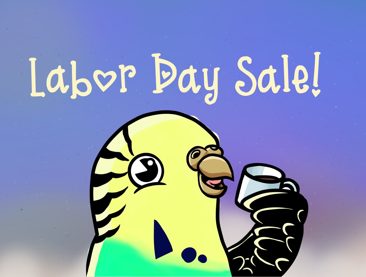 BudgieCoffeeCo's tweet photo. ✨Summer is slowly coming to an end. I am running an end-of-summer/Labor Day sale! ✨

- Glass can cups and mugs are 15% off!
- Keychains &amp; buttons are 10% off!

The sale ends September 6th! https://t.co/hh45ezouqO