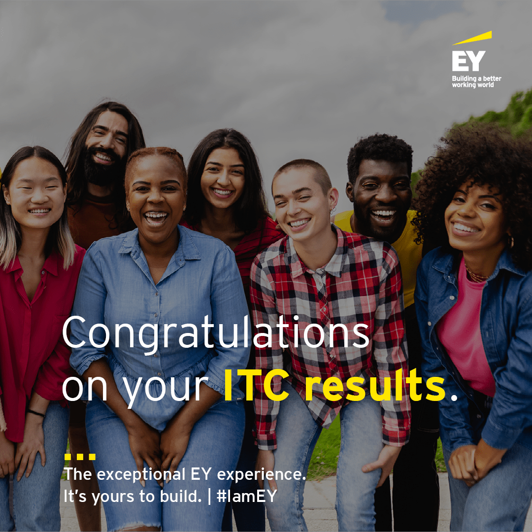 EY_Africa's tweet photo. 🎉🌟 Congratulations to all the individuals who have conquered their ITC exams! 📚 Your hard work, determination, and resilience have paid off. This is a remarkable milestone, and you should be proud of your achievements.
Join the Movement. #YourstoBuild #IamEY https://t.co/5MCF3kmLFR