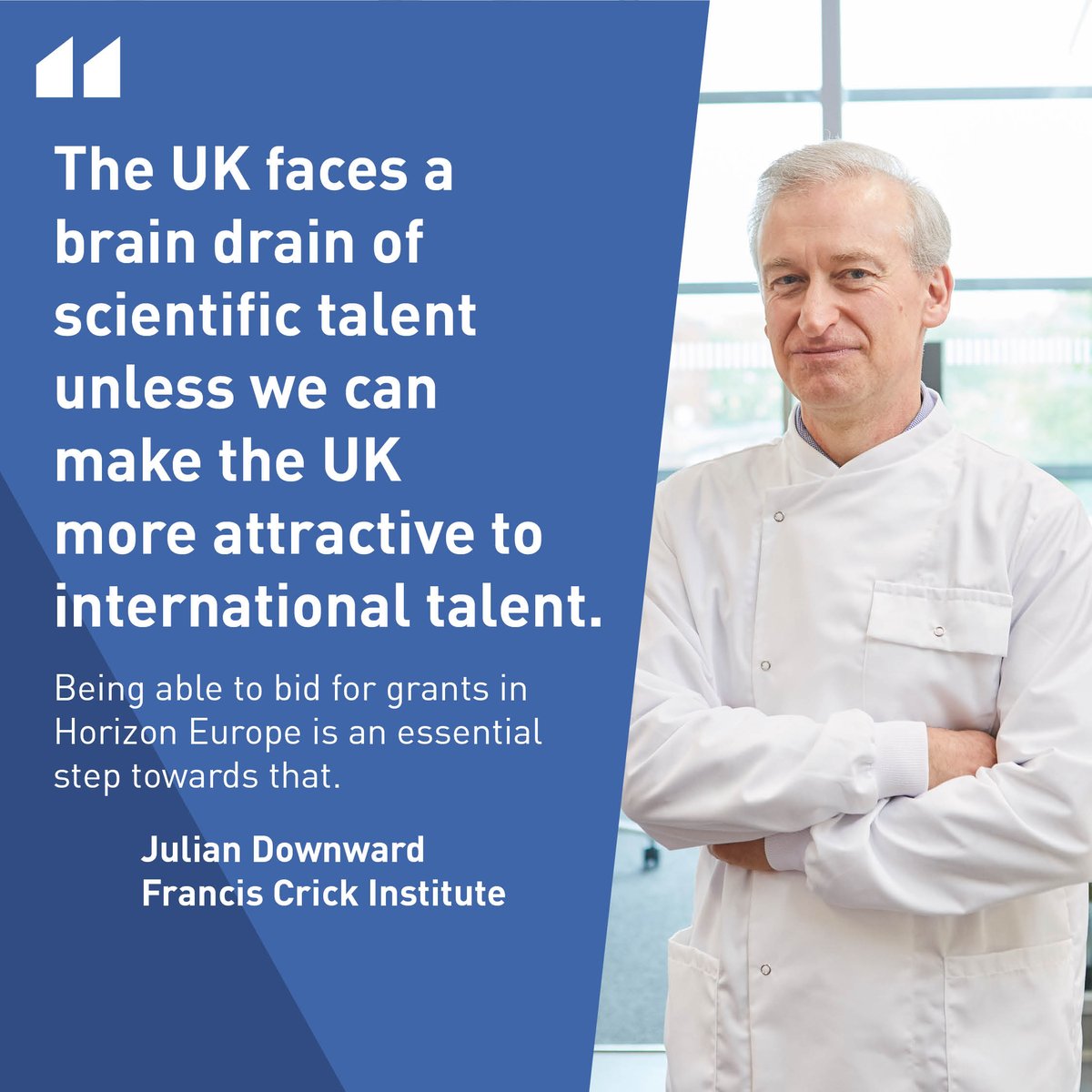 A new survey from @CR_UK shows that cancer specialists in the UK overwhelmingly support association with #HorizonEurope, with over 75% saying the current arrangement has led to difficulties recruiting and retaining staff. More from the @guardian ⬇️ 🔗 ow.ly/GbH250PEoFT