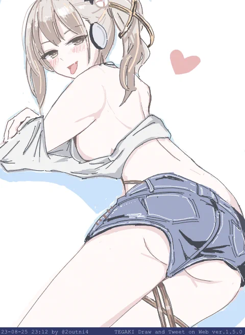 海の女は背中で語る 竹原せとら #駅メモファンアート #tegaki_dt 