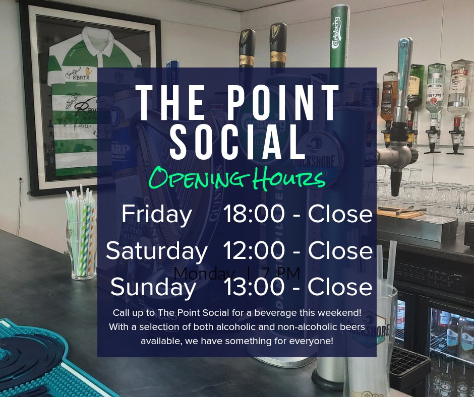 thepointfc's tweet photo. 🕑𝙏𝙝𝙚 𝙋𝙤𝙞𝙣𝙩 𝙎𝙤𝙘𝙞𝙖𝙡 𝙊𝙥𝙚𝙣𝙞𝙣𝙜 𝙃𝙤𝙪𝙧𝙨🕑

Call up to The Point Social this weekend and treat yourself to a cold beverage! Remember, WTFC Supporters' Club members get 10% off when they show their card!

Friday 18:00-Close
Saturday 12:00-Close
Sunday 13:00-Close https://t.co/donZck4HBV
