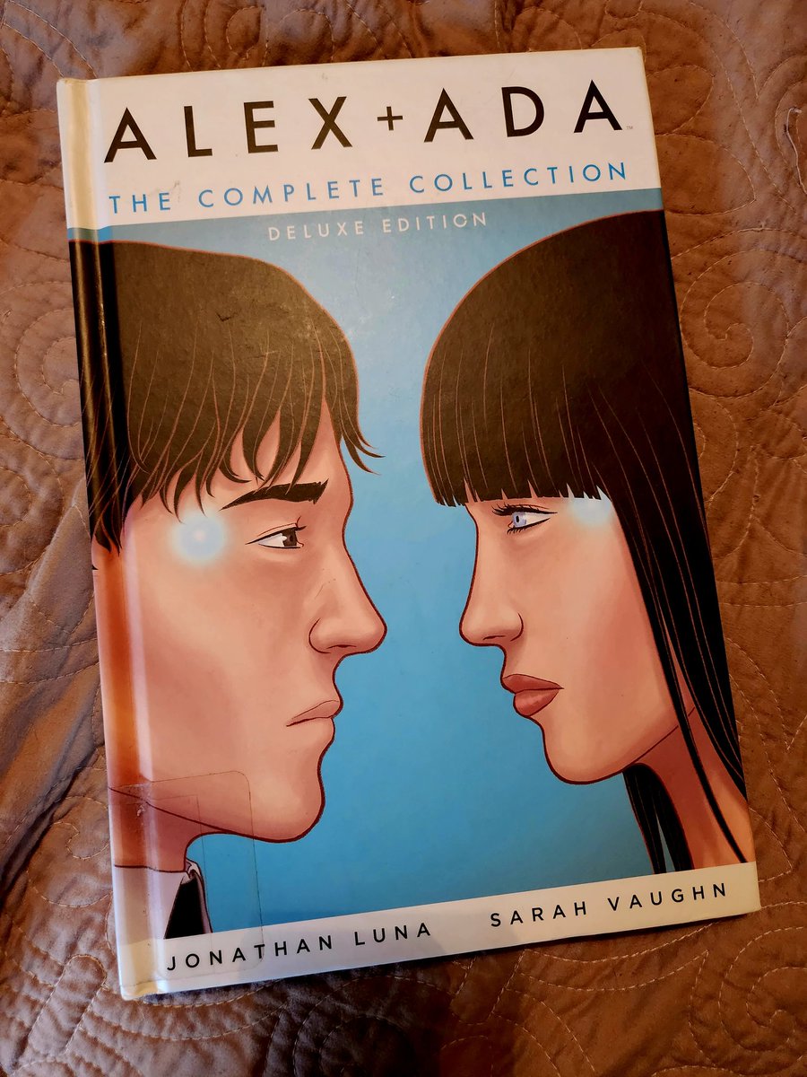 Been scrounging the local library lately for books I've been wanting to read. #AlexandAda from <a href="/JonathanLunaCom/">Jonathan Luna</a> #SarahVaughn was absolutely amazing. Seems very close to reality with the recent wave of AI conversations. Definitely a must read!