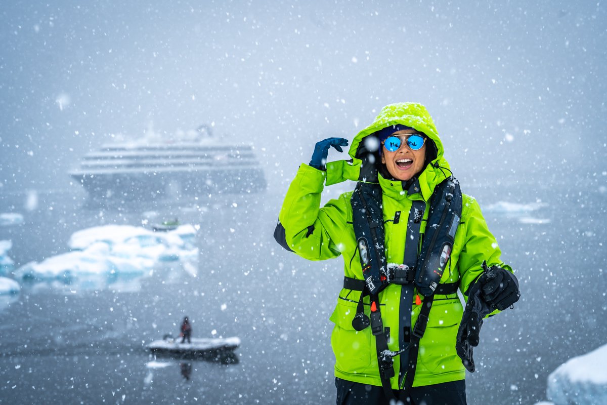Explore in style with your FREE Atlas Ocean Voyages parka and vest. Stay warm and comfortable while venturing through Antarctica's majestic landscapes. 
#atlasoceanvoyages #antarctica #parka #yachtexpeditions #yachtlife