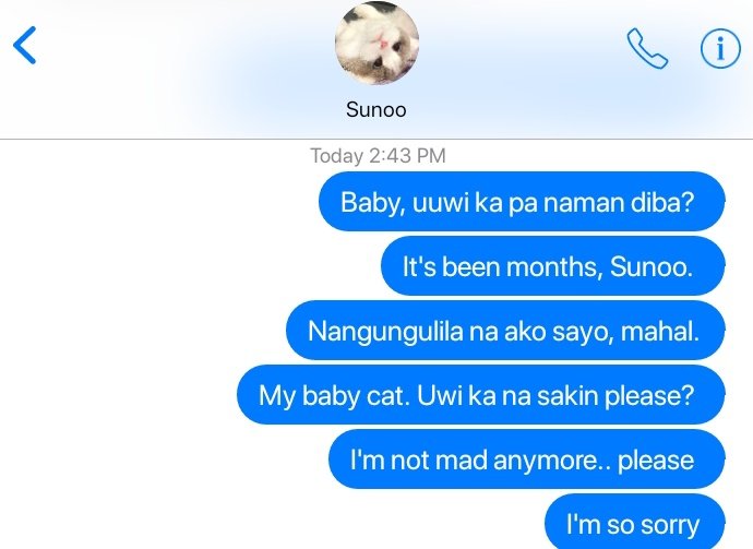 ours,
a sunjake au.

jake, a not so pet lover guy, adopted a cat he saw in front of his door. he know nothing about taking care of pet and worst is, he had no idea that the cat was a hybrid. what's even worse is that he's unaware that he had fallen in love with his cat, Sunoo.