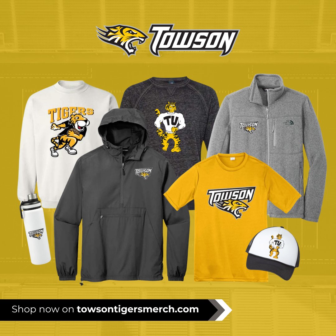 🚨 NEW TEAM STORE 🚨 We are excited to announce our new athletics store! Get your gear today and check out our exclusive vintage collection as well as everyday favorites! 🔗 towsontigersmerch.com #GohTigers