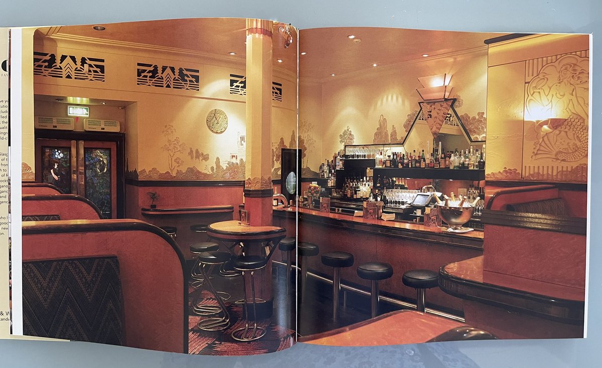 BakingBitchNo1's tweet photo. Looking at my #Rogano book and getting very nostalgic as I so miss this beautiful art deco wine bar in #Glasgow. It closed during the pandemic and never reopened. I so loved this venue 😢 https://t.co/VkPFBZfWLa