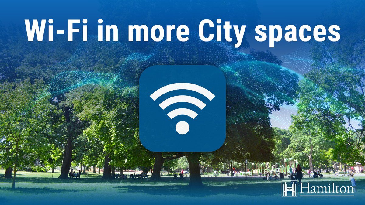 Did you know that free Wi-Fi is available at many of our City parks and spaces? Check out the full list of locations on our interactive map: hamilton.ca/Internet #HamOnt