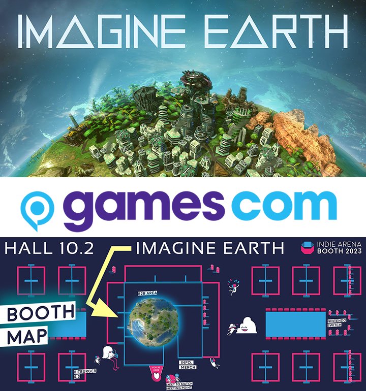 Coming to @gamescom this weekend?! Visit our cosy booth in the @IndieArenaBooth and try the latest release of Imagine Earth and get a glimpse at the Open S DLC. Thx for sponsoring @nm_nordmedia