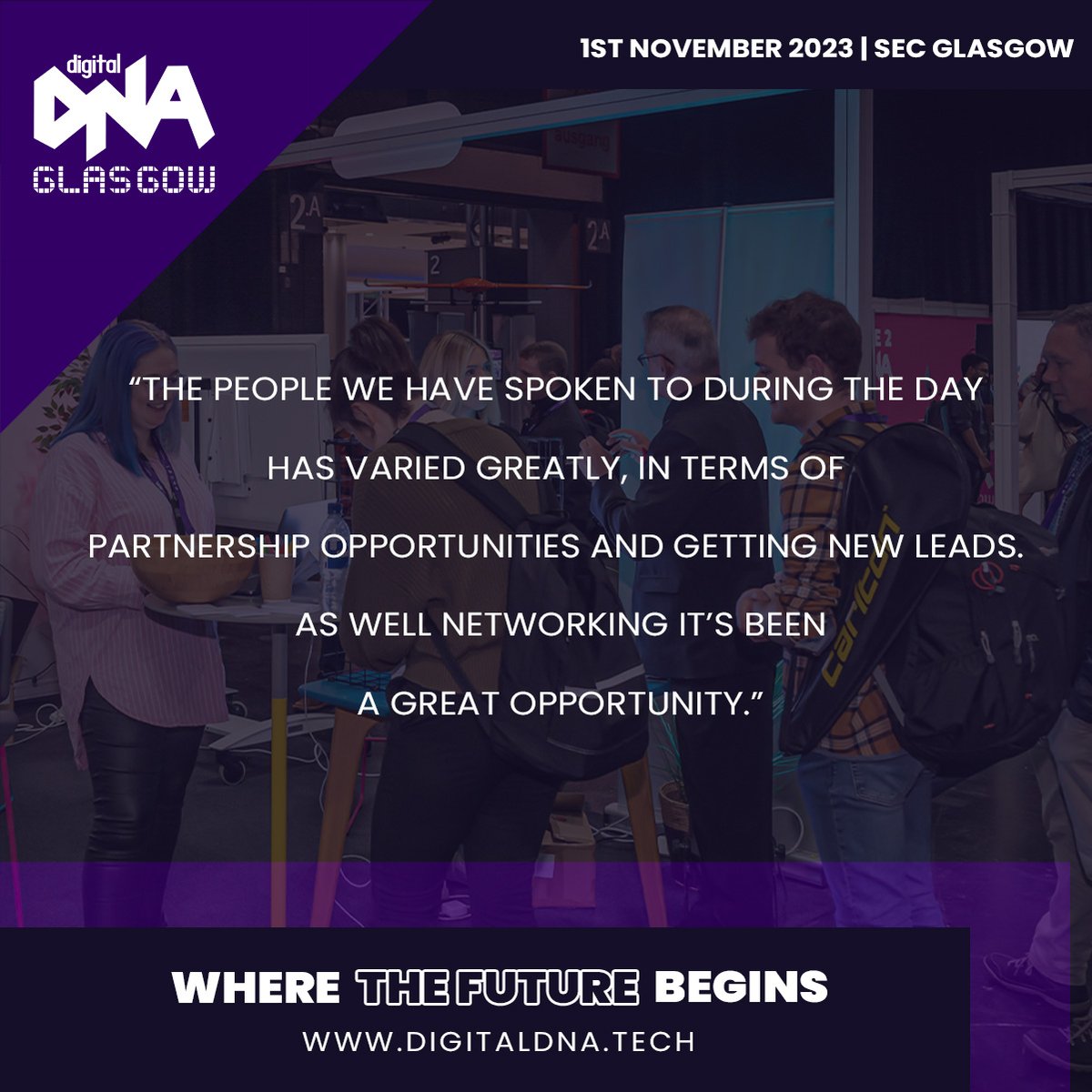 Curious about the buzz from last year's Digital DNA Glasgow? 🌟 Check out what some of our attendees had to say about the event. Don't miss out this year - make sure you book your tickets before it's too late. ti.to/digital-dna/di…