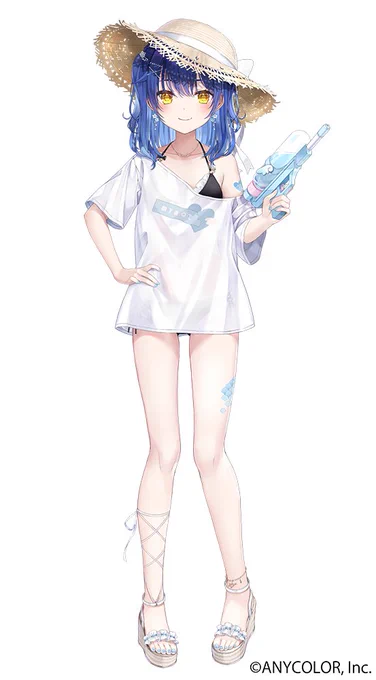 にじさんじ所属、天宮こころちゃんの水着衣装をお仕立てさせて頂きました'- Tシャツの柄はこころちゃんご本人デザインの物です#あまみゃ新衣装配信▷  