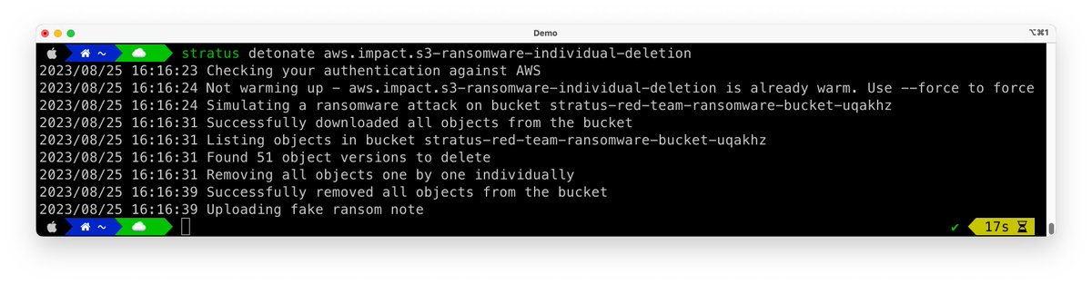 Want to simulate cloud ransomware in your AWS account? 

Stratus Red Team now supports 3 attack techniques to emulate S3 ransomware!

• S3 Ransomware through individual file deletion
• S3 Ransomware through batch file deletion
• S3 Ransomware through client-side encryption

🧵
