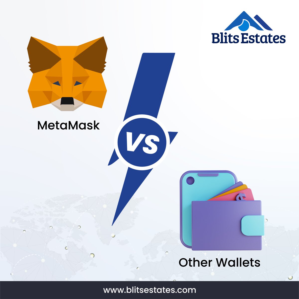 BlitsEstates's tweet photo. Meta Mask Vs Other Wallets
Visit Our Website π : https://t.co/W4hXgZ9kND
#blitscoin #CryptoSimplified #MetamaskMagic #BlitsEstates #bts #metamask #cryptowallet https://t.co/DgnpVnGJu1