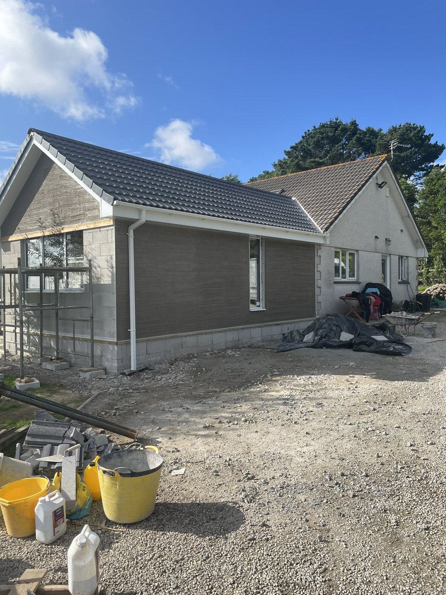 New House Extension taking shape. great progress in 5 weeks #extension #cornwall #lovewhereyoulive