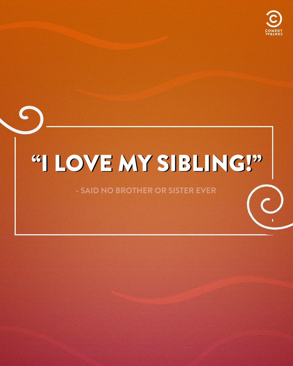 ComedyCentralIn's tweet photo. You won’t find us uttering these words, unless we want to borrow (steal?) something 🙈
Get ready to enjoy some sibling shenanigans soon! 🤩
#ComedyCentralIn #ComedyCentralIndia #ComedyCentral #Sibling #Siblings #Brother #Sister #SiblingMeme https://t.co/04ZF7JLu3m