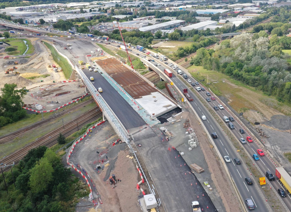 HighwaysNEAST's tweet photo. 🚧 A1 Birtley-Coal House Update! 🚧
Friday, 1 September 2023, northbound A1 slip road exit traffic at junction 67, Coal house/Team Valley, will use the new bridge!!
More lanes on Allerdene Bridge soon! #A1 #J67
https://t.co/JGrotWi9jl
@gateshead @NewcastleCC https://t.co/aZcqfLMHQX