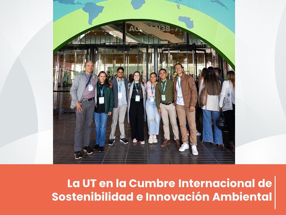 Uni_Tolima's tweet photo. #MediosUT | 🗞📰 Egresados y docentes del programa de Ingeniería Forestal participan en la Cumbre Internacional de Sostenibilidad e Innovación Ambiental y 4to. Congreso Internacional de Investigación e Innovación Ambiental-CNIIA 2023.
👉 https://t.co/0C4aPeQthT https://t.co/MEgJzX1dy5