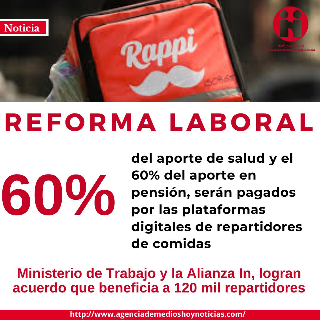 mapias15's tweet photo. @MintrabajoCol  y la Alianza In, gremio de aplicaciones llegaron a un acuerdo:  los trabajadores se vincularan  a la aplicación a través de un contrato independiente, en donde las empresas aportarán el 60%del pago a la seguridad social y los trabajadores independientes el 40% https://t.co/5Fd5YqaiQl