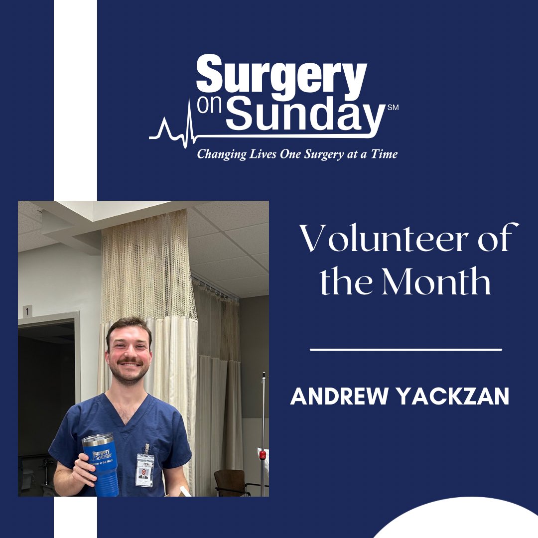 The SoS Volunteer of the Month for August is Andrew Yackzan!
