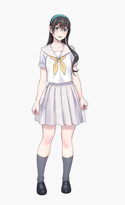 白いセーラー服オブ大淀。 