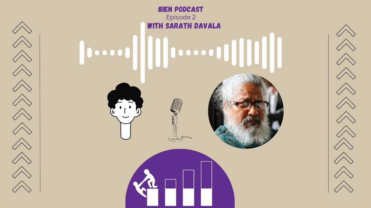 Episode #2 of the #BIEN podcast is now live, this time in talk with Legendary #BIEN Chair Sarath Davala! 
zurl.co/Wazv