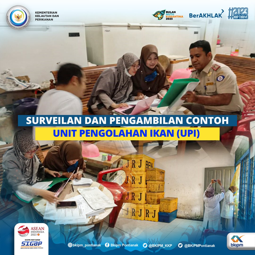 bppmhkp_pnk's tweet photo. Hai #SahabatBahari Inspektur Mutu melakukan kegiatan Surveilans dan Pengambilan Contoh Pada Unit Pengolahan Ikan (UPI).

Kegiatan ini untuk mengukur konsistensi implementasi standar mutu yang telah diterapkan oleh masing masing UPI. https://t.co/Jo9n9od809