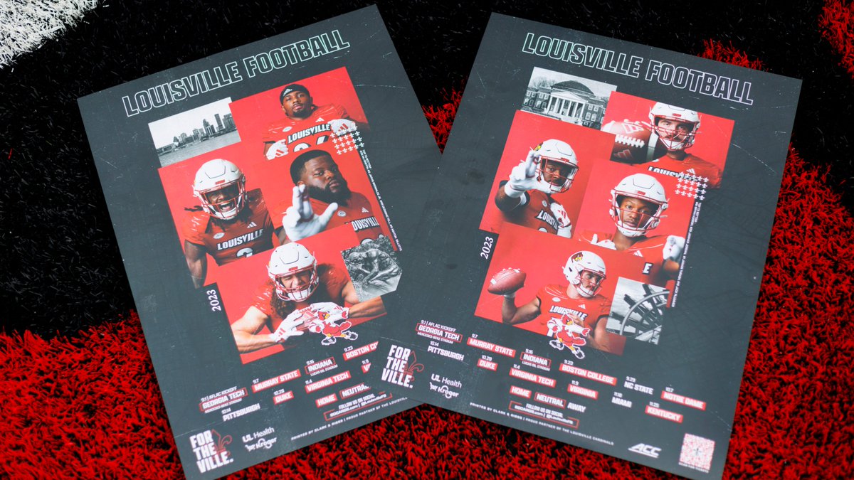 GoCards's tweet photo. Come & get your @LouisvilleFB schedule posters!
Available at participating @kroger locations ⤵️
Details: https://t.co/6qTCdqBqNM
#GoCards https://t.co/4TgMQDH2iz