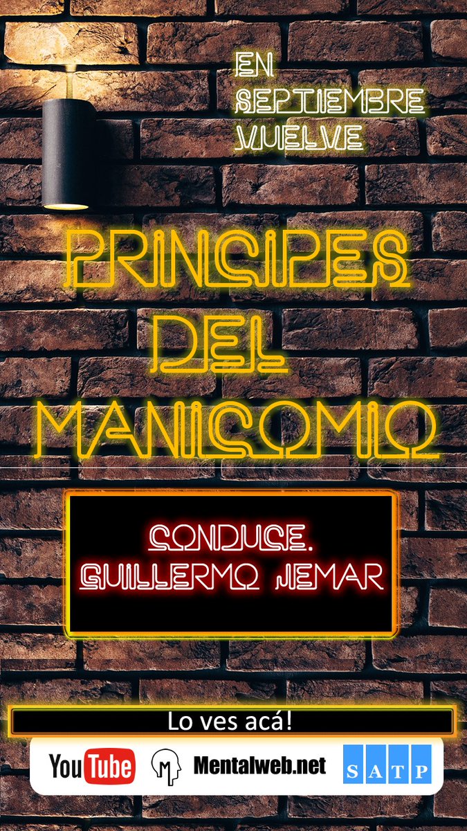 Vuelve Príncipes! <a href="/Satpdifusion/">SATP</a> <a href="/Tremasm/">TREMA Salud Mental y Neurociencias</a> <a href="/hipocratesjrs/">Hipocrates Juniors</a> <a href="/rinncarg/">R.I.N.N.C.A.</a>