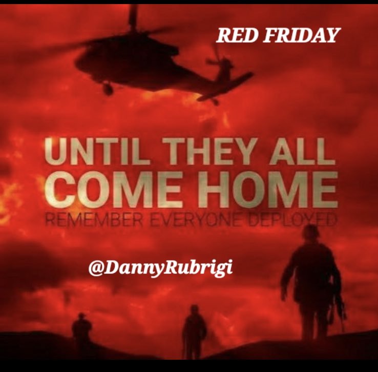 @royharper53 @Mike9wood2 @jeffjohn1967 @flavet3b @MoroniusE @MDutlinger @coheley @oldschool_navy @RollTideKirk @CarlCombs @THE_GVMike @Phat_Greek @JackTambroni @GaFlHybrid Good Red Friday morning Roy.
You know I've got my Red on.
Getting hotter here each day.
Let's turn 22 to 0. One suicide is one too many.
PTSD ID REAL
REME.BER THE DEPLOYED
TIL THEY ALL COME HOME.