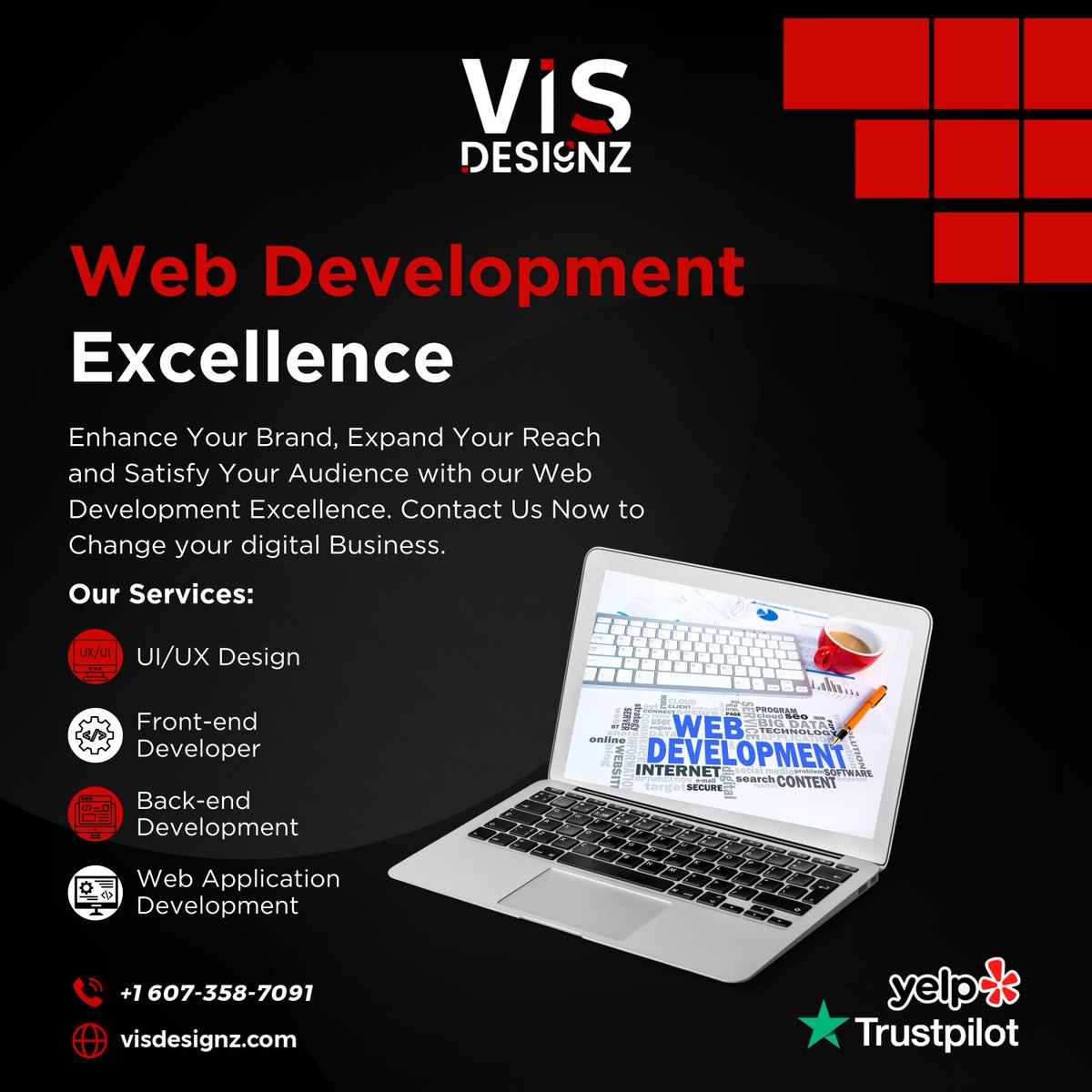 Unleash online potential with unparalleled web development excellence. Cutting-edge solutions, seamless functionality, and user-centric design for digital success.

#WebDevExcellence #DigitalSuccess #CuttingEdgeSolutions #UserCentricDesign #SeamlessFunctionality #CodeMastery